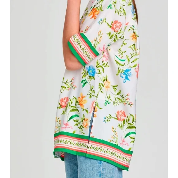 WAYF Carmen Floral Print Camp Shirt + matching shorts - Picture 5 of 10